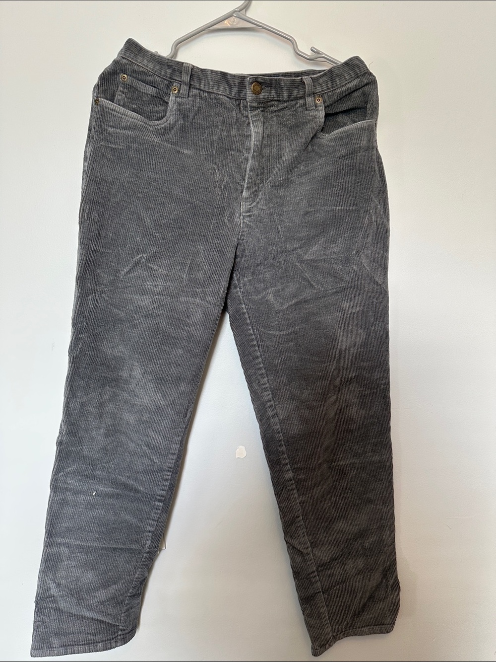 Petite Corduroy Gray Women’s Pants